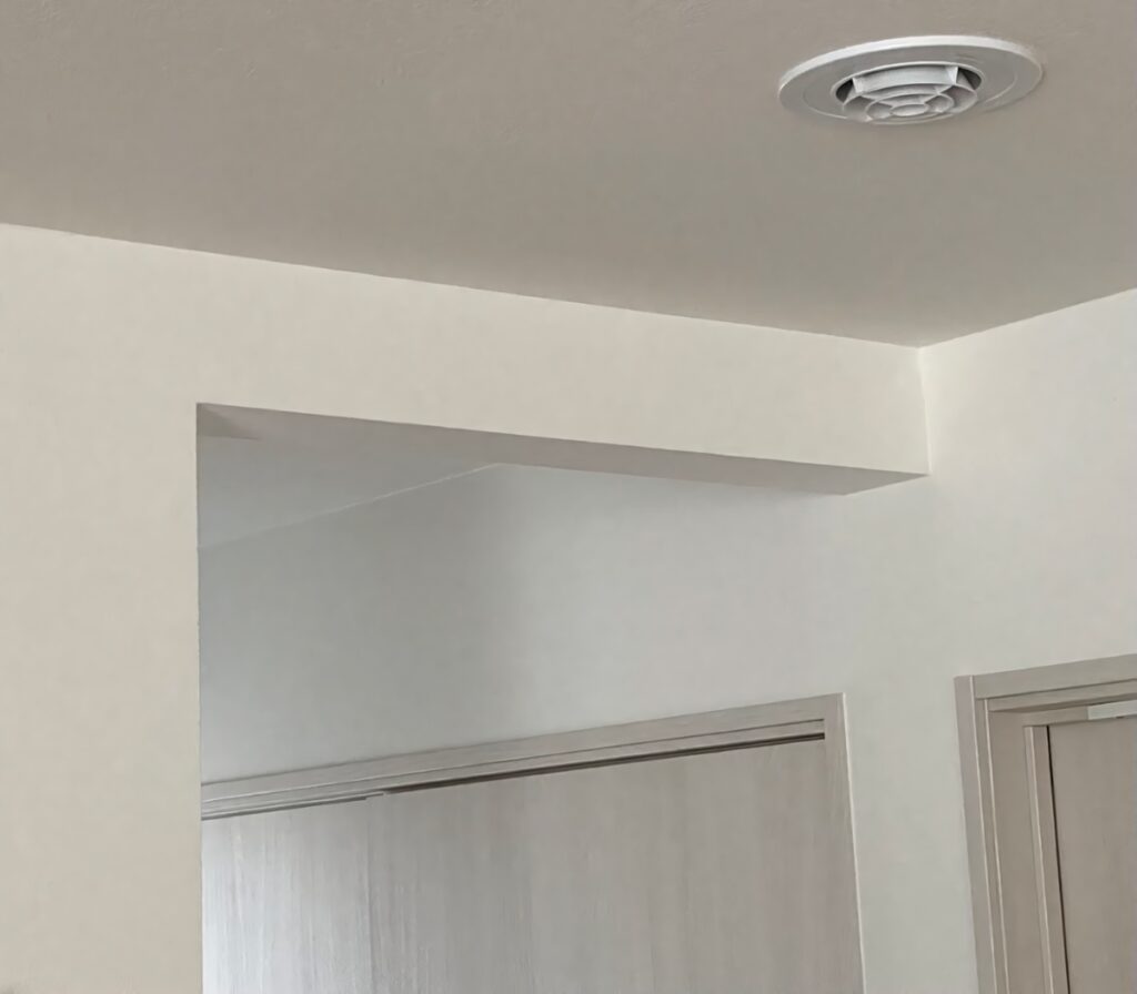 一条工務店の図面にないタレ壁